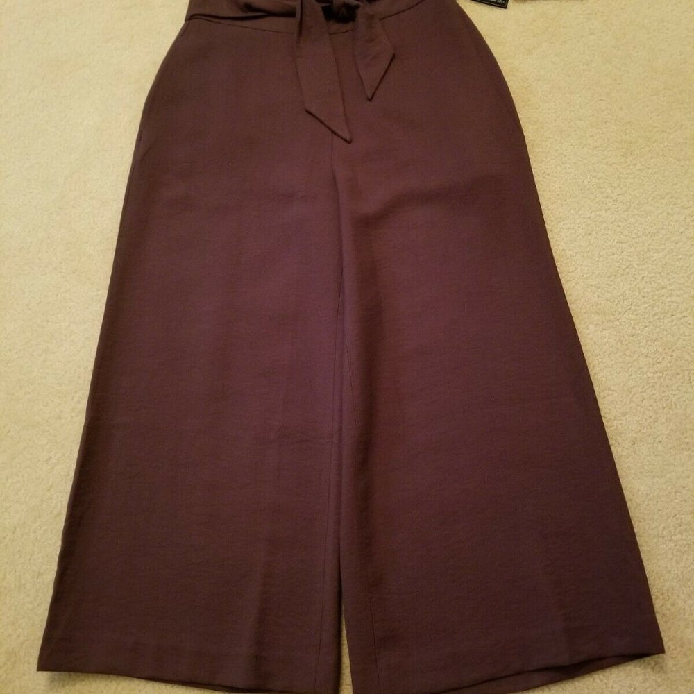 Leith Tie Front  High Rise Wide Leg Crop Pants